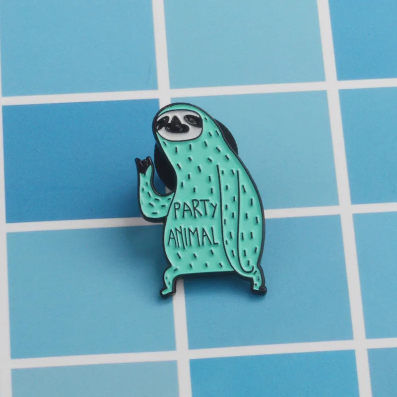 Броши с героями мультфильмов для женщин креативные вечерние ANLMAL значки