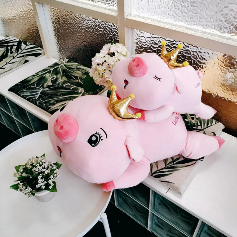 Симпатичные мягкие Животные Корона Свинья Плюшевые игрушки подушки Kawaii детские, Спящая кукла хлопок девушка Brinquedo игрушки для детей