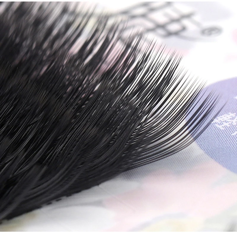 baby curl y-shaped eyelashes extention love mesh woven dense eyelashes super soft mink cilia 3D volume looking eye lash