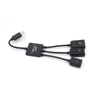 USB 3.1 Type C на два порта USB2.0 Hub + Micro usb хаб OTG адаптер удлинитель кабель для Macbook ПК