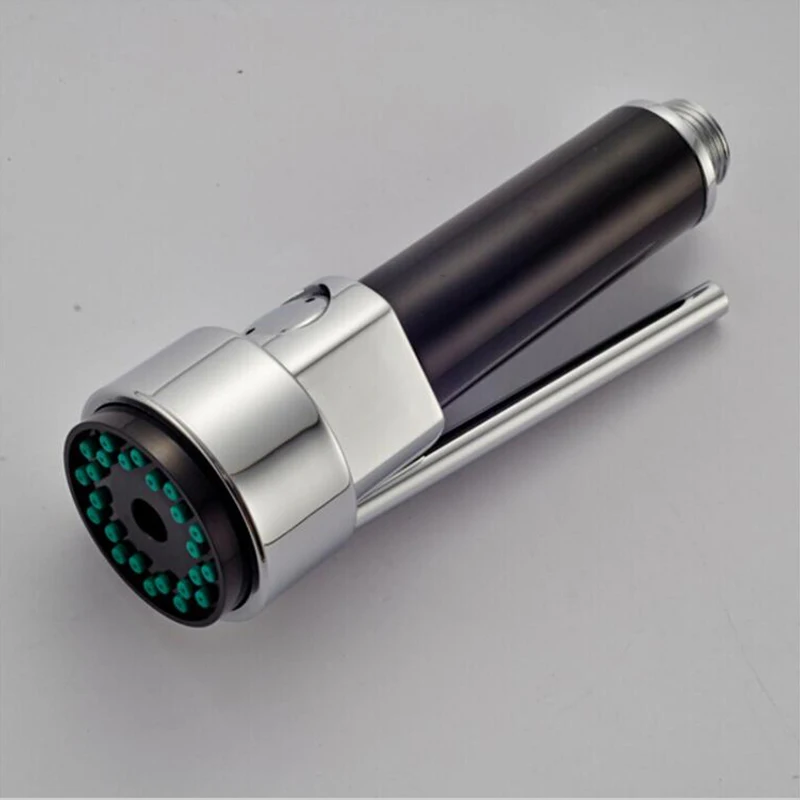 MTTUZK пружинный стиль никель Матовый кухонный кран смеситель двойной распылитель