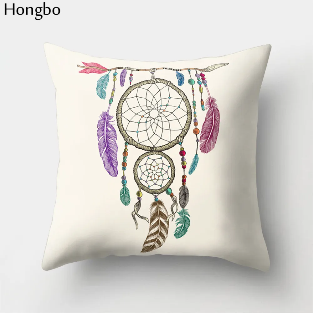 Hongbo 1 шт. украшения для дома диван автомобиль Ловец снов перо Бросок Наволочка декоративная наволочка наволочки