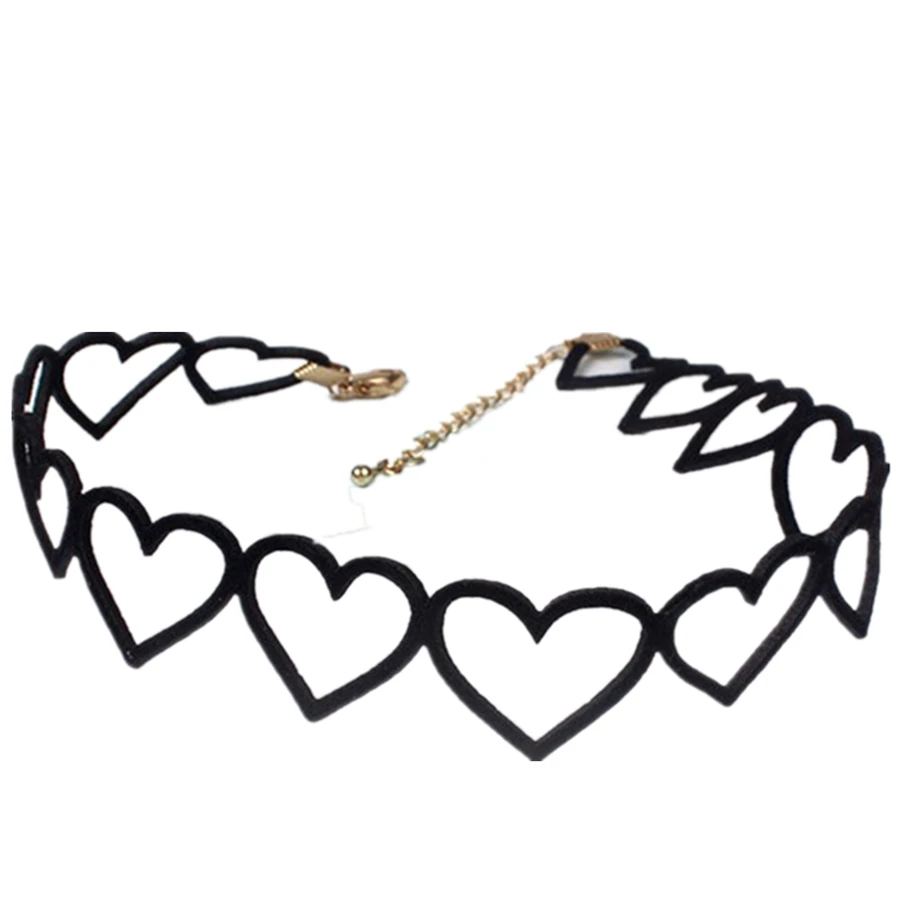 Чокеры ожерелье сердце модные ювелирные изделия винтажные аксессуары Оптовая