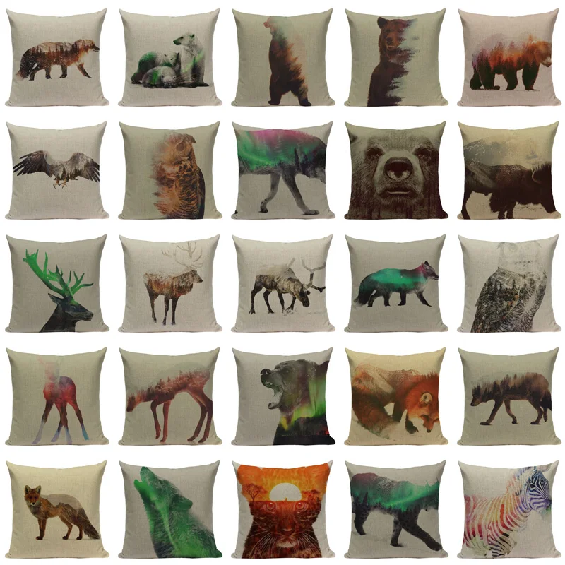 Высококачественные чехлы для диванов индивидуальная наволочка с животным