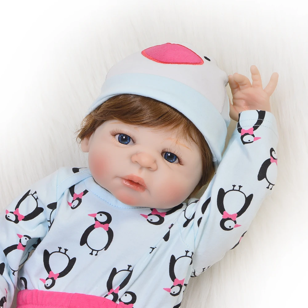 

Кукла reborn menina, силиконовая, 57 см