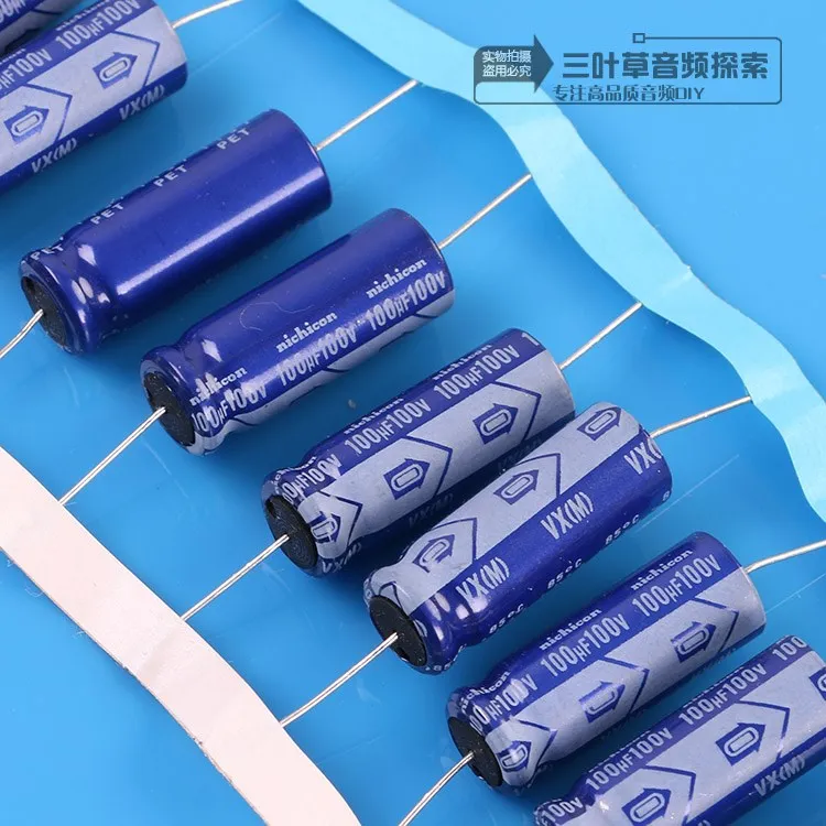10 шт/20 штук/30 шт./50 шт. 100 мкФ 100V NICHICON VX 10x26 мм 100V100uF осевой Алюминий электролитический конденсатор с алюминиевой крышкой