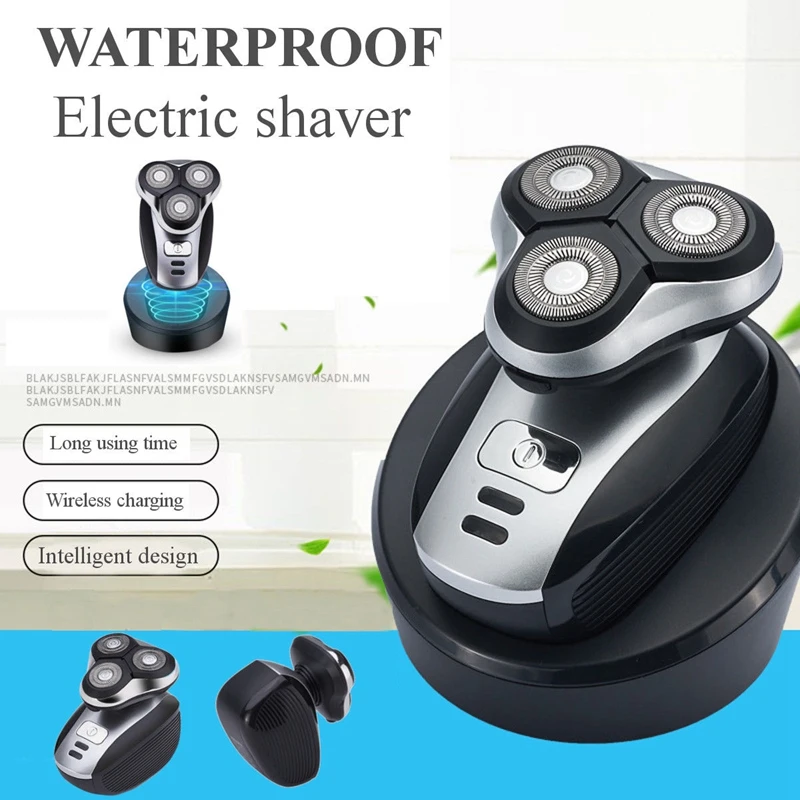 EAS-Беспроводная электробритва триммер для бороды с Плавающей головкой Эпилятор