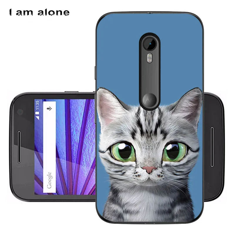 Soft TPU HH41 Чехлы для телефонов I am alone, для Motorola Moto G3, 5,0 дюймов, мягкий ТПУ чехол для мобильного телефона, милая сумка для Motorola Moto G3 - Цвет: Soft TPU HH41