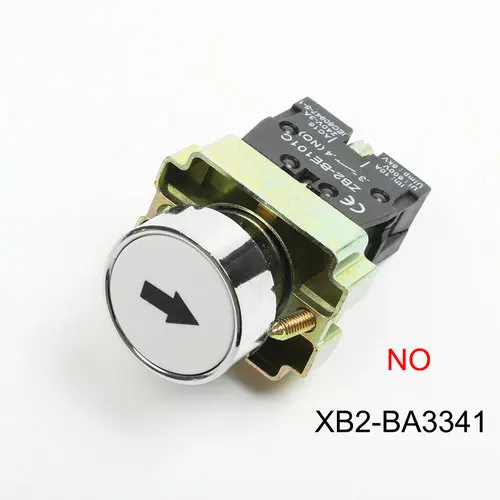 XB2-BA4342 BA3331 BA3351 BA4322 BA3311 BA3341 без/NC мгновенная плоская кнопка с меткой переключатель самосброс 22 мм - Цвет: XB2-BA3341