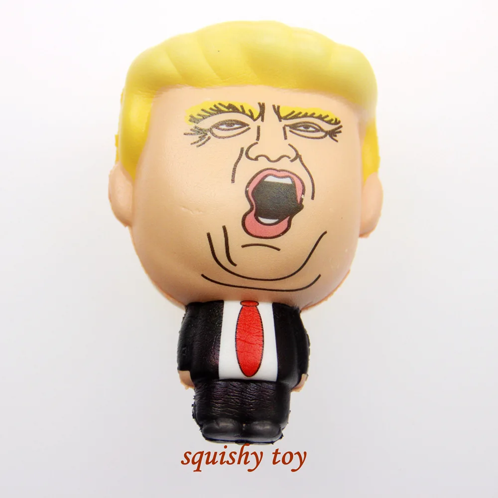 1 шт. мягкое Медленное Поднятие игрушки Дональд Трамп форма PU пена антистресс