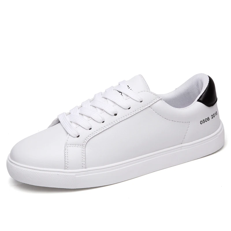 2019 унисекс осень весна мягкая кожаная обувь на плоской подошве Женская шнуровка