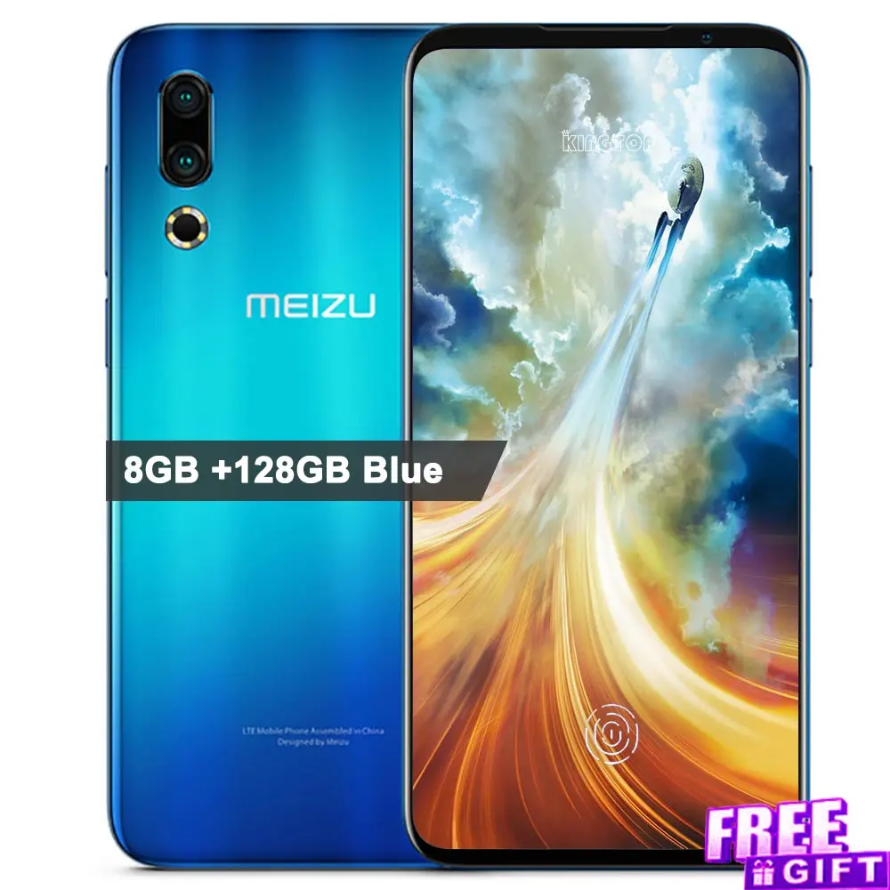 8GB 128GB Blue Мобильный телефон Meizu 16s с глобальной прошивкой, 6,2 дюймов, 8G, 128G, Snapdragon 855, 48 Мп+ 20 Мп камера, 3600 мА/ч, смартфон с отпечатком пальца - Цвет: 8GB 128GB Blue