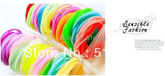 

New Arrival Candy Color Silicone Elastic Hair Bands Multipurpose Fashion Hair Ring Hair Clip many colors mixed 20pieces/lot