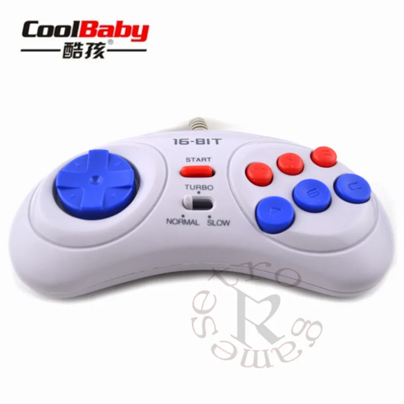2 шт. 16 бит классический проводной игровой контроллер для SEGA Genesis 6 кнопок геймпад