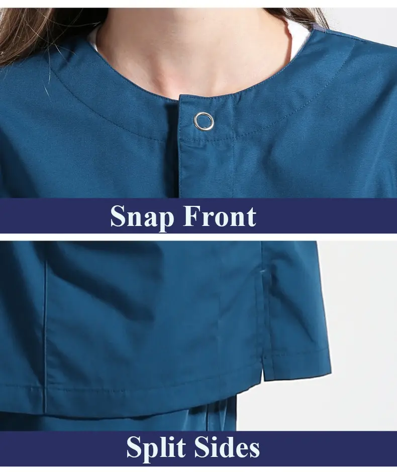 Женская и мужская медицинская куртка, Униформа, теплые куртки, пальто, скрабы, наборы, униформа для кормления, застежка спереди, вязаные манжеты, хирургические рабочие наряды