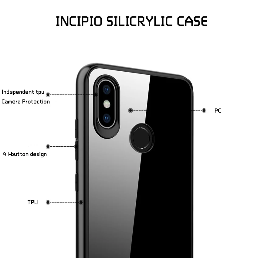 Tcicpc чехол для телефона Xiaomi mi 8 Роскошный тонкий Solf силиконовая рамка + прозрачная