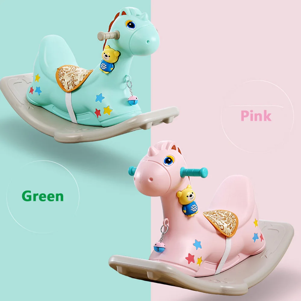 Дети лошадка качалка игрушки для катания детские домашние езды игрушечная