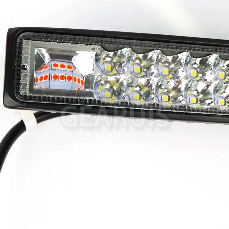 Вспышка-стробоскоп для красного и синего цветов 8 режимов пятно 16 SMD 3030 водить