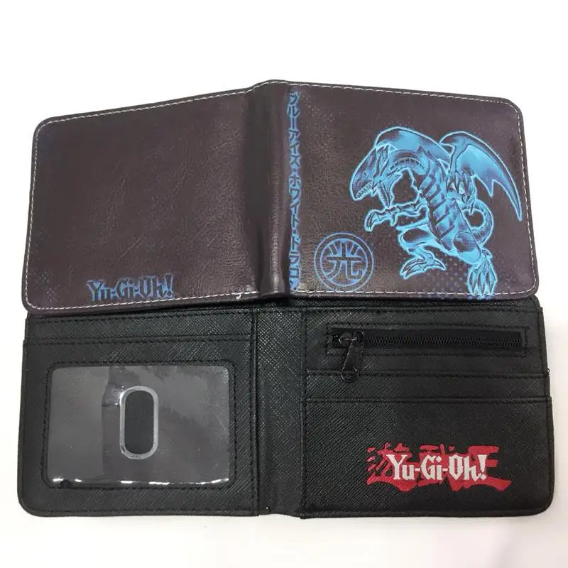 YX18 Аниме Yu-Gi-Oh, голубые глаза, белый дракон, монета, кошельки, мультяшная игра, двойной кошелек для студентов, детский подарок для подростков - Цвет: YX18