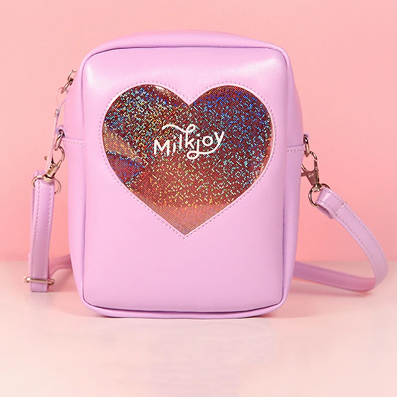 

Rainbow Shoulder Beach Bag for Girls Women Kawaii Diamond Crossbody Bag PVC Transparent Handbag Mini Bum Bag Leg Hip Travel Tote