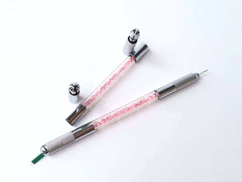 1 шт. ручная Татуировка с двумя головками|pen machine|micro bladingmanual tattoo |