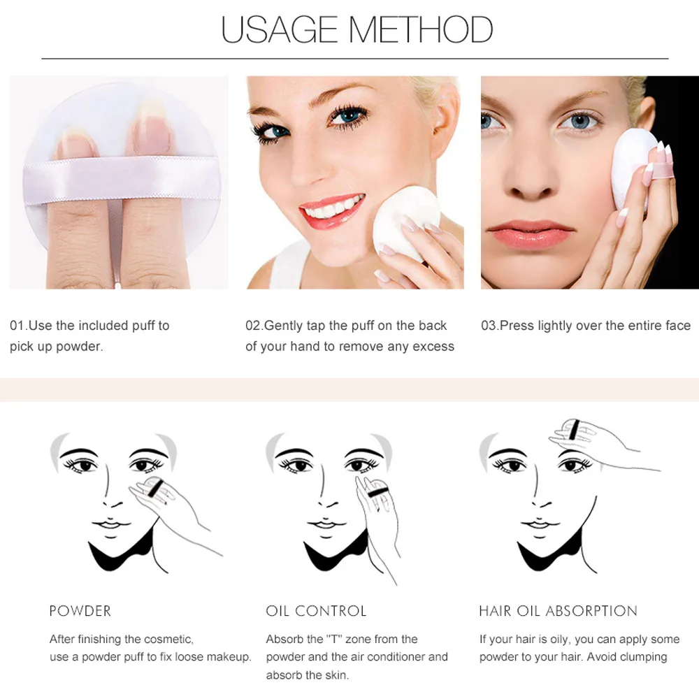 Новая лучшая продажа Косметическая пудра сделанная из кожи для справки яркая