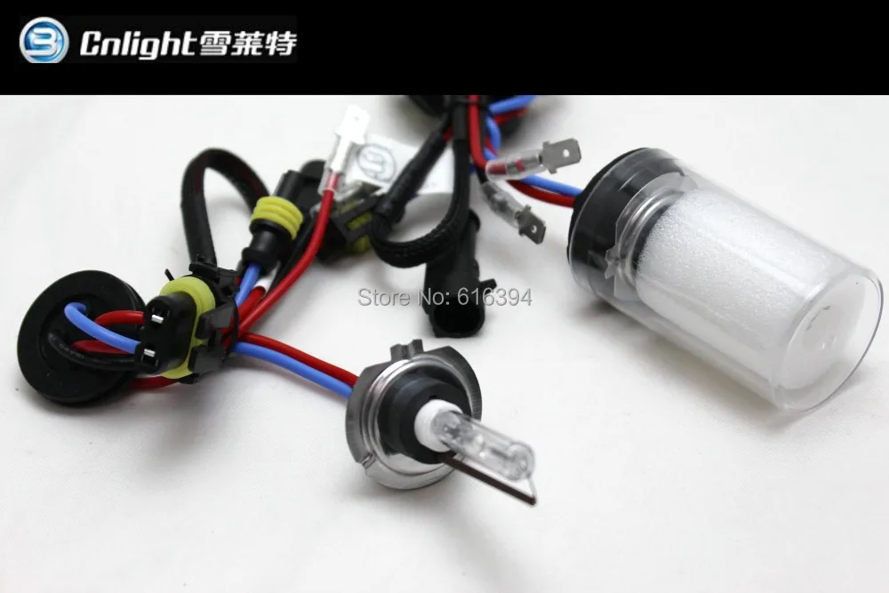 Бесплатная доставка 2 шт. 100% CNLIGHT HID 35 Вт ксеноновая лампа H7 для автомобильных фар H1