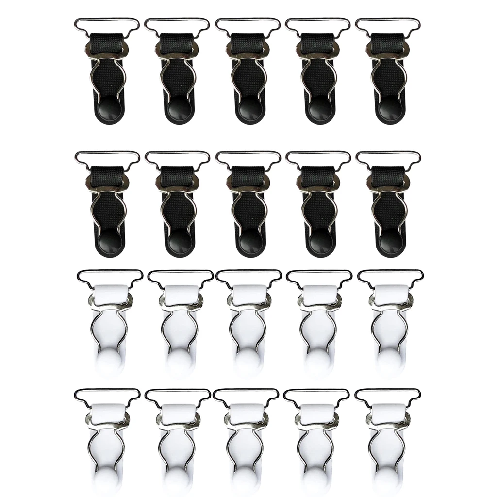 

10Pcs Women's Sock Suspenders Garter Hold Up Braces Clip Grip Adjustable