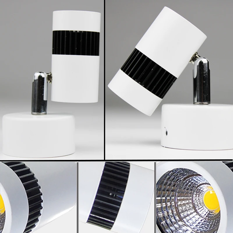 Светодиодные Настенные светильники 3W5W7W12W15W24W AC90 260V белые потолочные для спальни