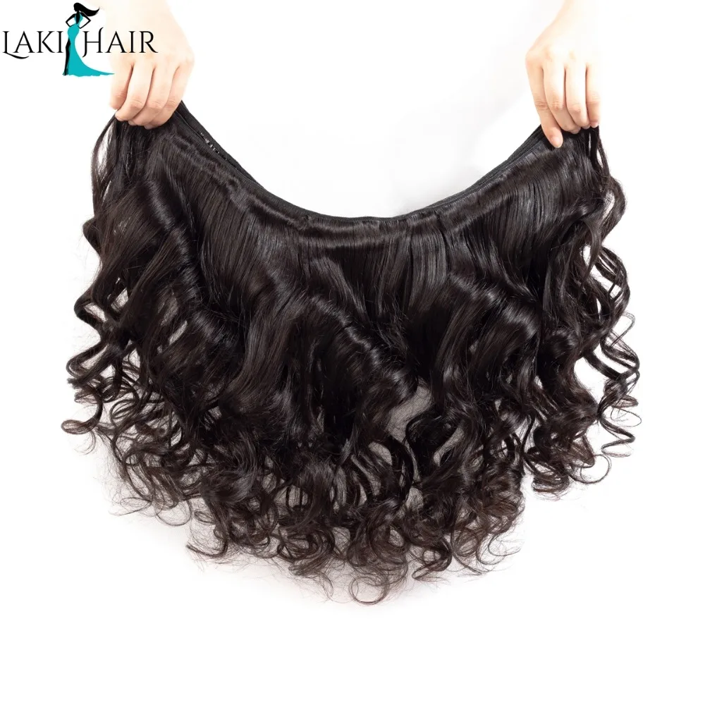 Loose Wave Bundles With Closure 3 Brazilian Hair Weave 4 Pc Remy extensions Lakihair | Шиньоны и парики