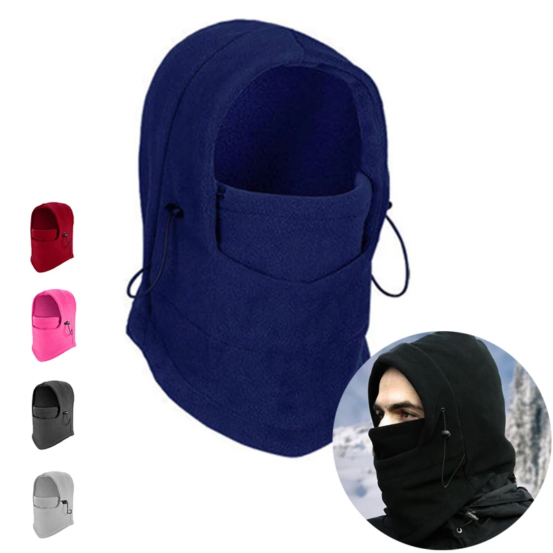 Уличная ветрозащитная шапка Skullies Beanies, зимняя теплая маска для лица, шапка для мужчин и женщин, шапка для лыжного велосипеда, велоспорта с капюшоном, шейный платок