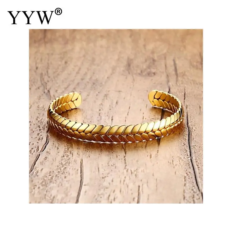 YYW уникальные браслеты из нержавеющей стали и браслет Роскошные манжеты для