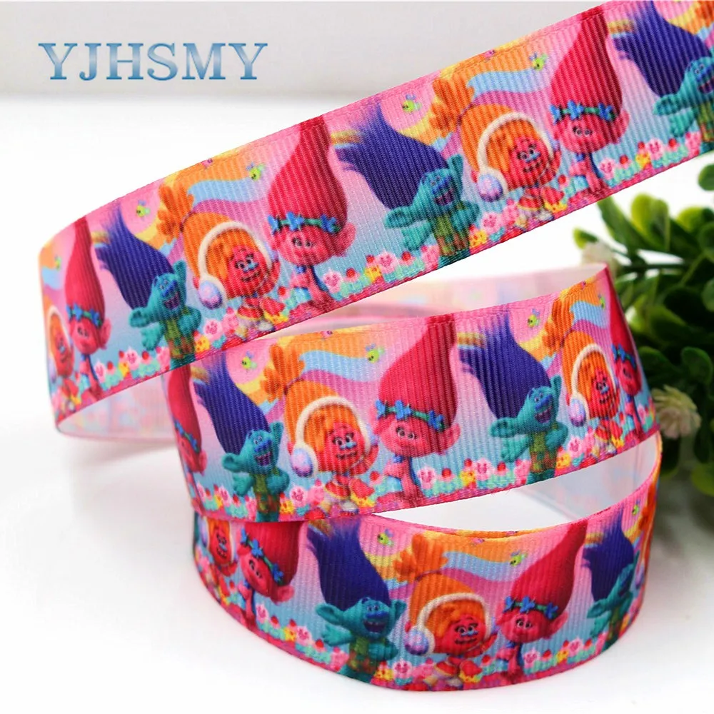 YJHSMY H 17522 825 10 ярдов 25 мм мультфильм термопечать grosgrain Свадьба DIY аксессуары