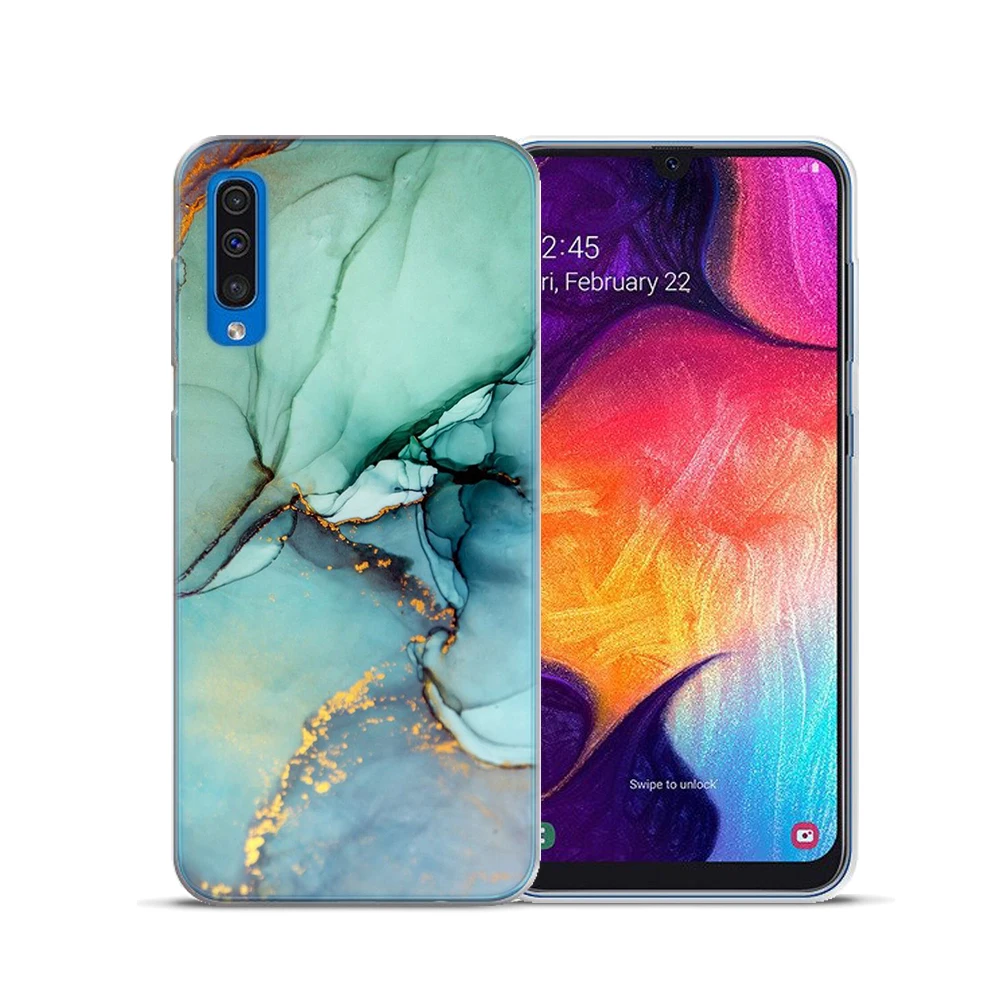 Мрамор в виде геометрических фигур мягкий чехол для Samsung Galaxy A3 A5 A7 A6 плюс A8 плюс A7 A9 A10 A20 A30 A40 A50 A60 A70 A80