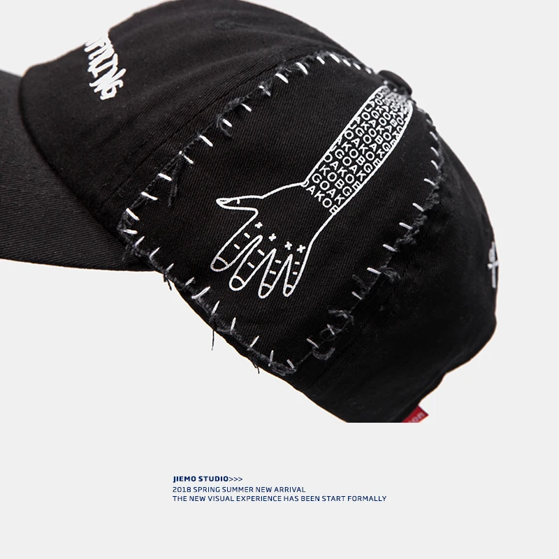 SODA WATER Designer Hat Hand Print Baseball Caps Summer Letter Men's Hip hop Casual Unisex Fashion For Men 116CI2018 | Аксессуары