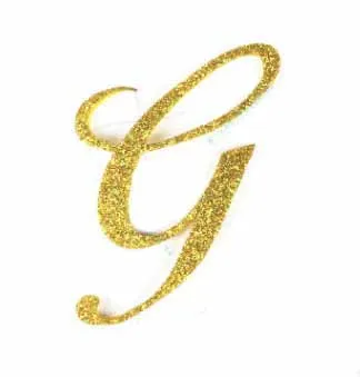 G Ynaayu 1 шт. золотые буквы A-Z Топпер для торта топпер для торта «С Днем Рождения» детские украшения для дня рождения Детские топперы для торта Вечерние - Цвет: G