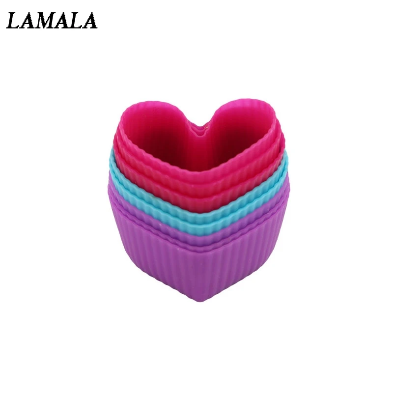 8 шт./компл. в форме сердца силиконовая форма для пирожных Формы Форма Желе торта