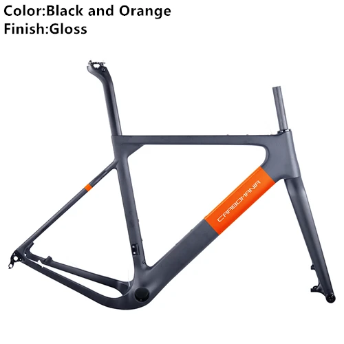 Black and Orange Gls Карбоновая дорожная рама 27,5 er/700c гравийная велосипедная рама mtb карбоновый дисковый тормоз Велокросс велосипедная Рама в комплекте 650b через ось 12*142 мм - Цвет: Black and Orange Gls