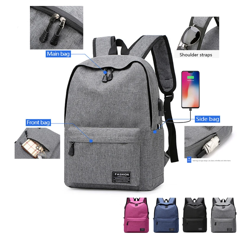 Модный мужской рюкзак для ноутбука с usb зарядкой, рюкзаки для компьютера, повседневные стильные сумки, большая мужская деловая дорожная сумка, рюкзак