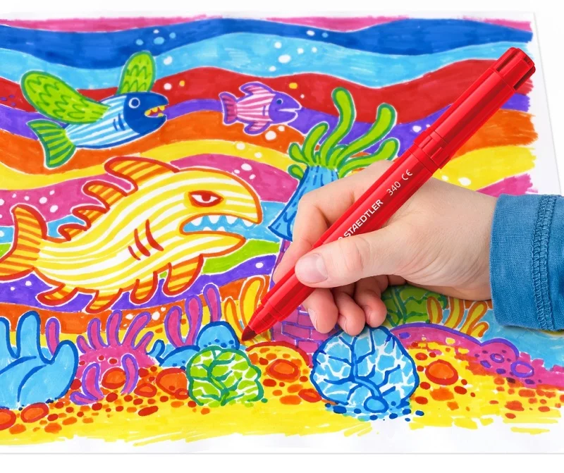Водорастворимые художественные маркеры STAEDTLER 340 WP12 набор ручек детская роспись
