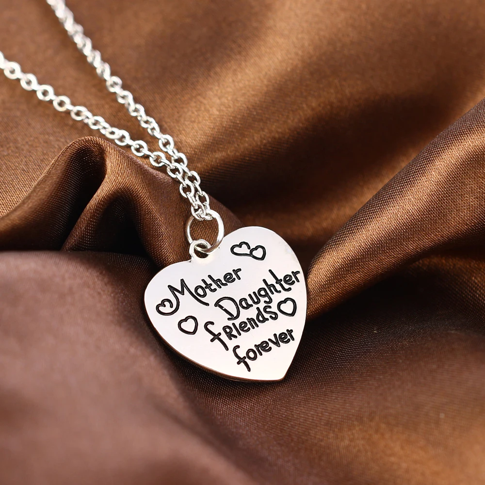 Мать и дочь Frends любовь навсегда Сердце ожерелье семья женские ожерелья бижутерия
