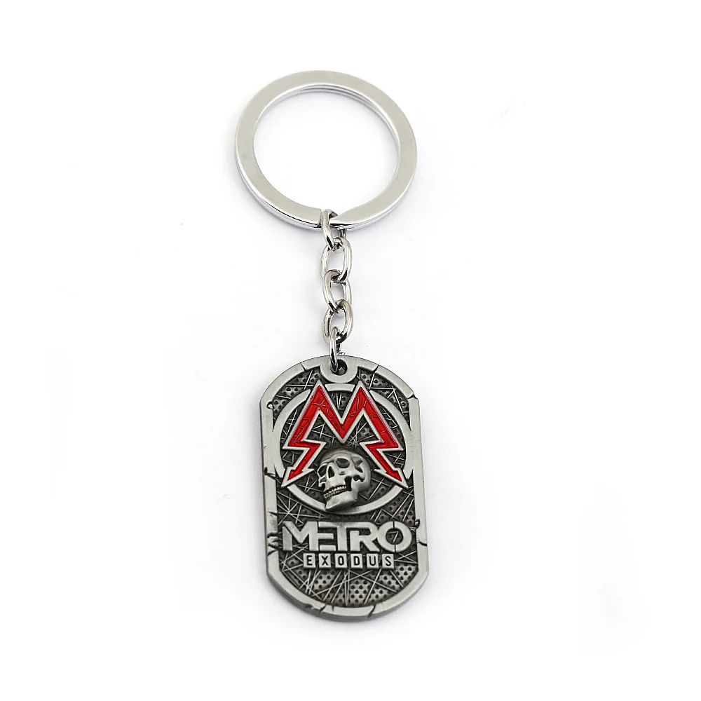 keychain 2033, ожерелье Metro Exodus, металлическая винтажная сувенирная подвеска, бирка для женщин, модное колье для мужчин, ювелирное изделие, подарок, звено, колье-цепочка - Окраска металла: keychain