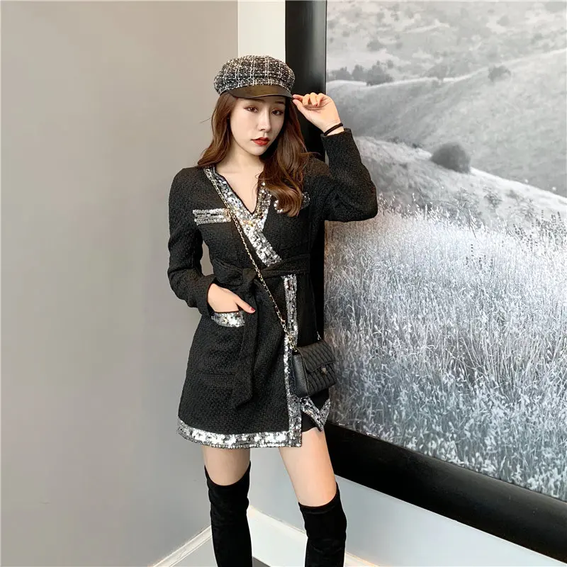HziriP 2019 Vintage Elegant Cotton Dress Women New Spring Autumn Slim Fit Fresh Solid OL Party Dresses High Waist Sashes Belt | Женская