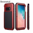 Для Samsung S10 Plus S10e бронированный Алюминиевый металлический противоударный чехол для Galaxy S8 S9 Plus Note 8 9 S7 S7edge военный сверхмощный чехол