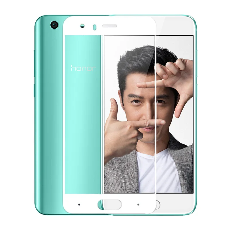 Закаленное стекло для honor 9, Защитная пленка для экрана huawei honor 9, полное покрытие, синяя защитная пленка, закаленное стекло для huawei honor 9, 5,2 дюйма - Цвет: White