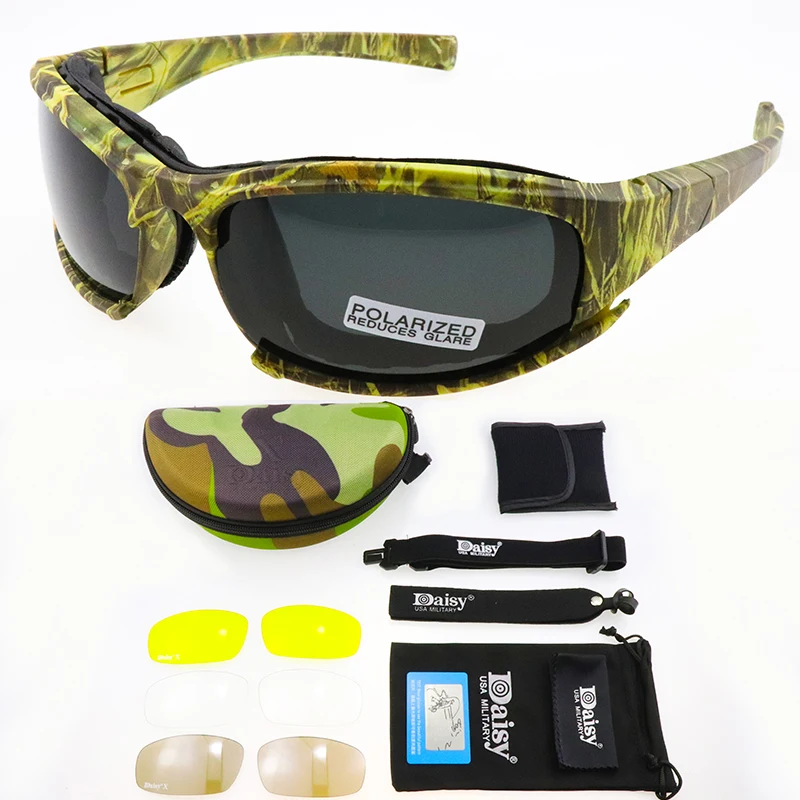 X7 Polarized Photochromic Tactical Glasses Military Goggles Army Sunglasses Men Shooting Eyewear Hiking Eyewear UV400