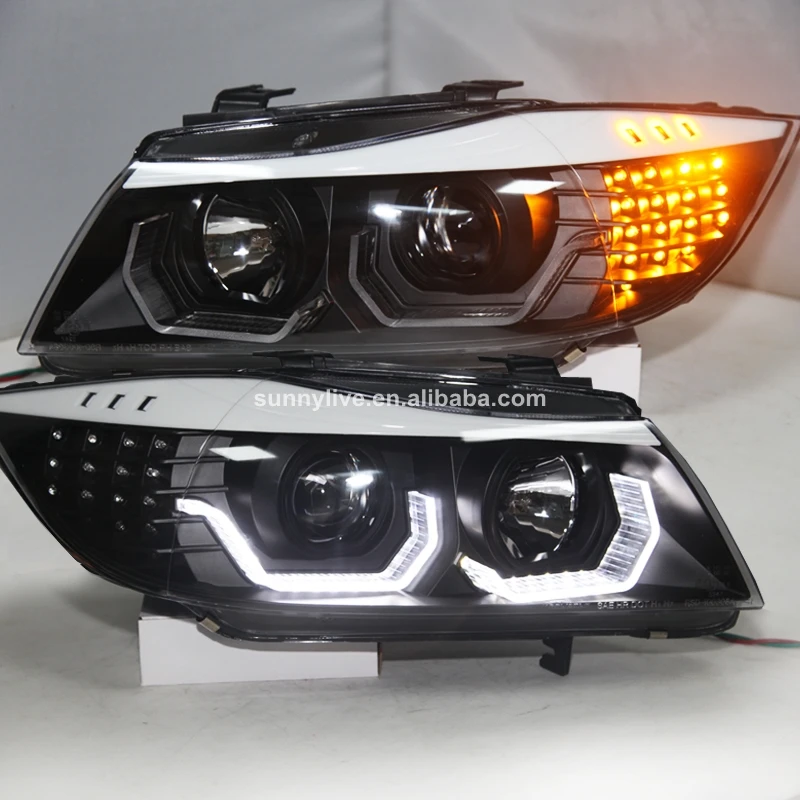 Светодиодная фара Angel Eyes JYV2 для BMW E90 330I 320I 318i|Фара авто в сборе| |