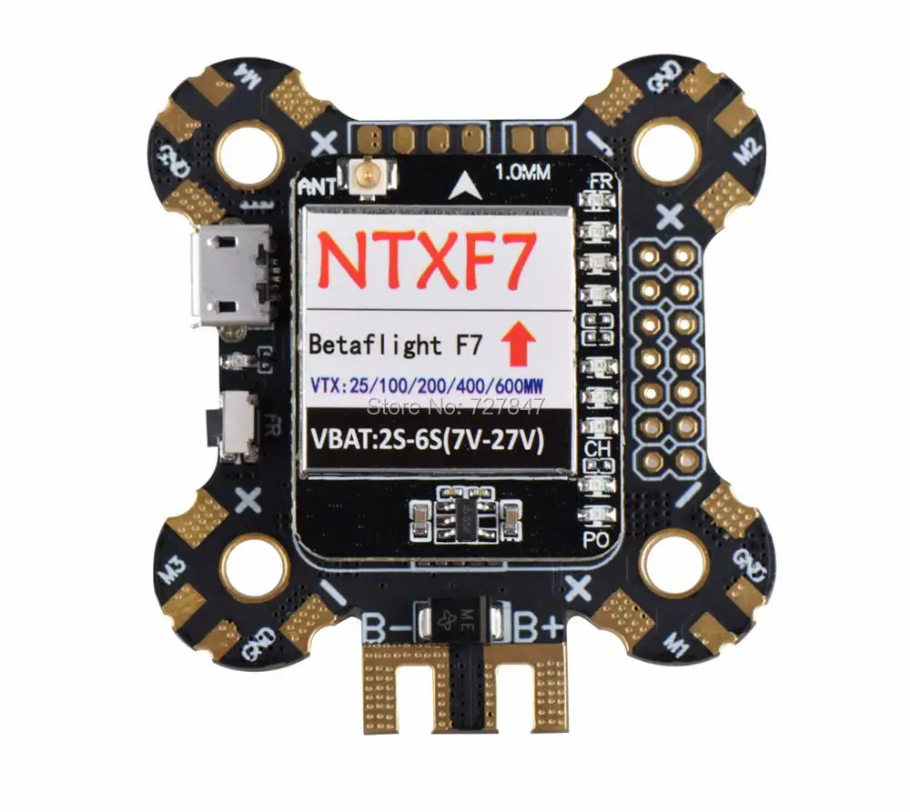 Контроллер полета NTXF7 встроенный 25/100/200/400/600 МВт переключаемый av-передатчик 2-6S для