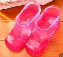 Fuchsia Массажные тапочки для замачивания; легко вмещающаяся обувь для ванной; женская домашняя обувь для ежедневного мытья ванной комнаты; креативный мыльный умывальник - Цвет: Fuchsia