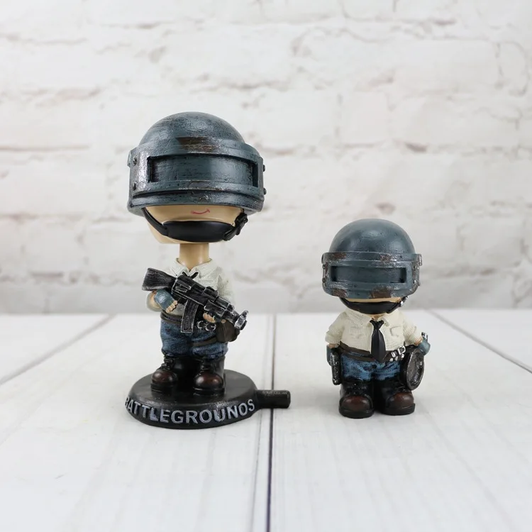 Новая мини экшн фигурка в стиле игры PUBG Playerunknowns Battlegrounds мультяшная с вибрирующей